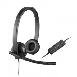 Logitech USB Stereo Headset H570e, Headset: 31.5 Hz - 20 kHz, Microphone: 100 Hz - 18 kHz, In-line audio controls, USB